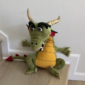 Silly Puppets Green Dragon Hand Puppet Plush Toy 20” Ventriloquist Style